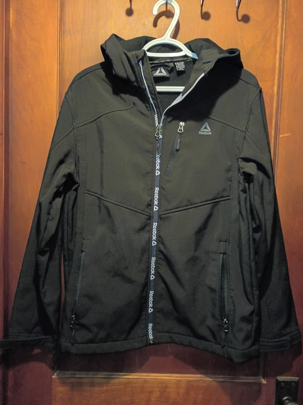Reebok Men’s Black Performance Softshell Jacket with Hood